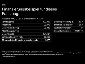 MERCEDES-BENZ GT 63 SE Performance HAL Massage Pano &hellip;