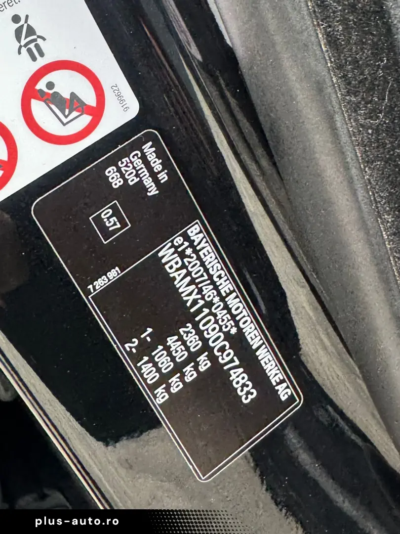 BMW 520 D F11   Fab-06-2012  2.0 Diesel 184 cp Euro 5