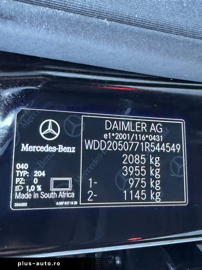 MERCEDES C200 MILD-HYBRID   FAB- 12-2019   1.5