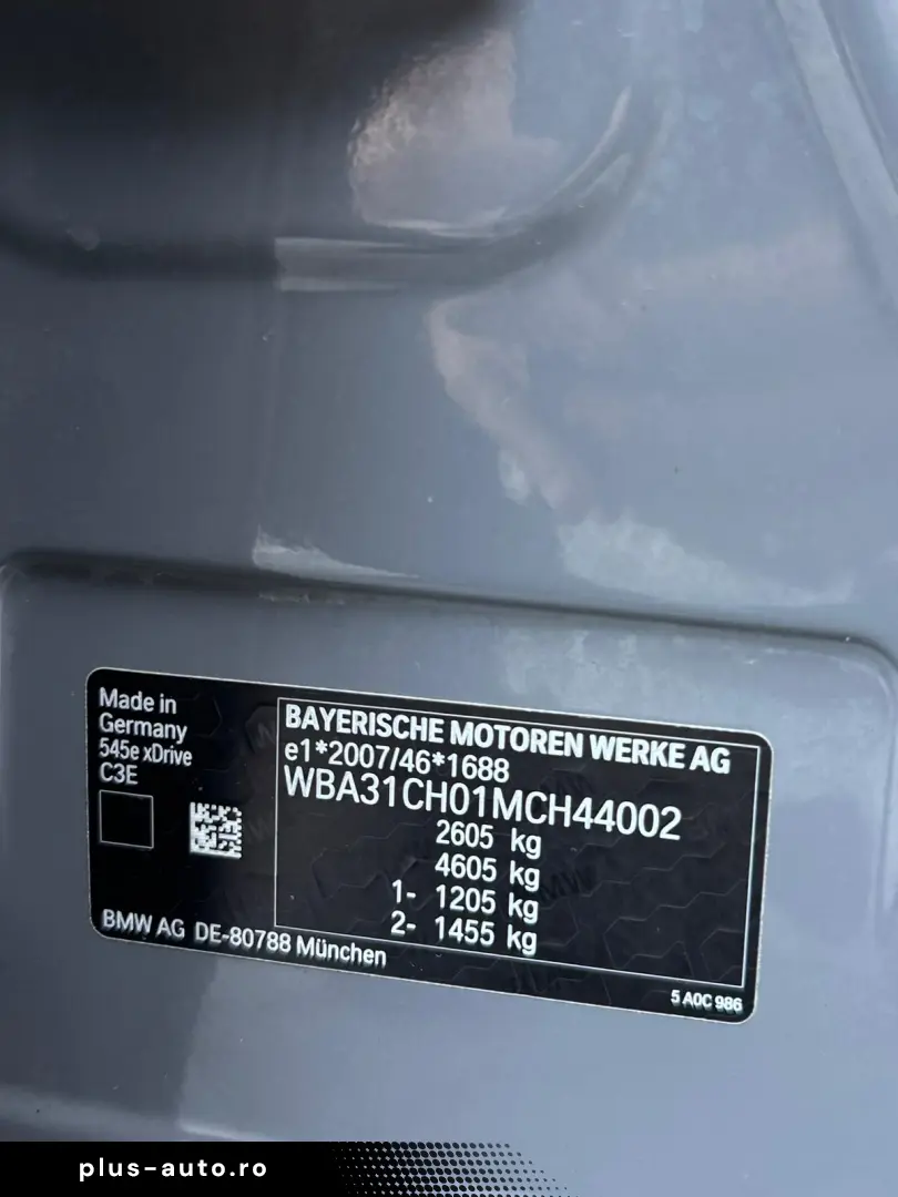 BMW 545e G30 LCI X-DRIVE M-PACHET  FAB 07.2021