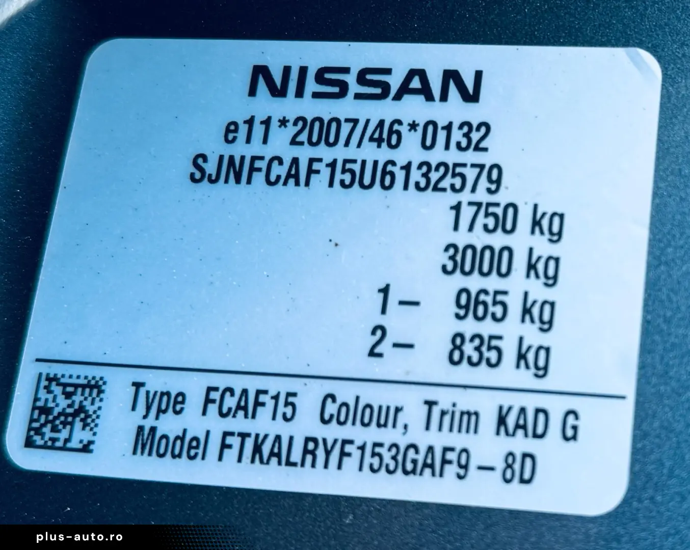 NISSAN JUKE  FAB 12-2011  1.5 Diesel 110 CP  EURO 5