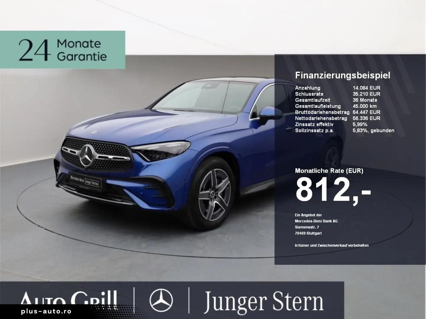 MERCEDES-BENZ GLC 300 d 4M Cp AMG Premium Burm AHK Pano
