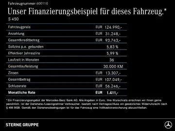 MERCEDES-BENZ S 450 d 4M lang AMG PANO MLED 306  HUD&hellip;