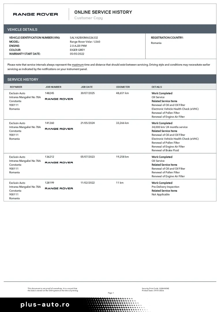 Range Rover Velar P250   Garantie 2027   TVA ded.