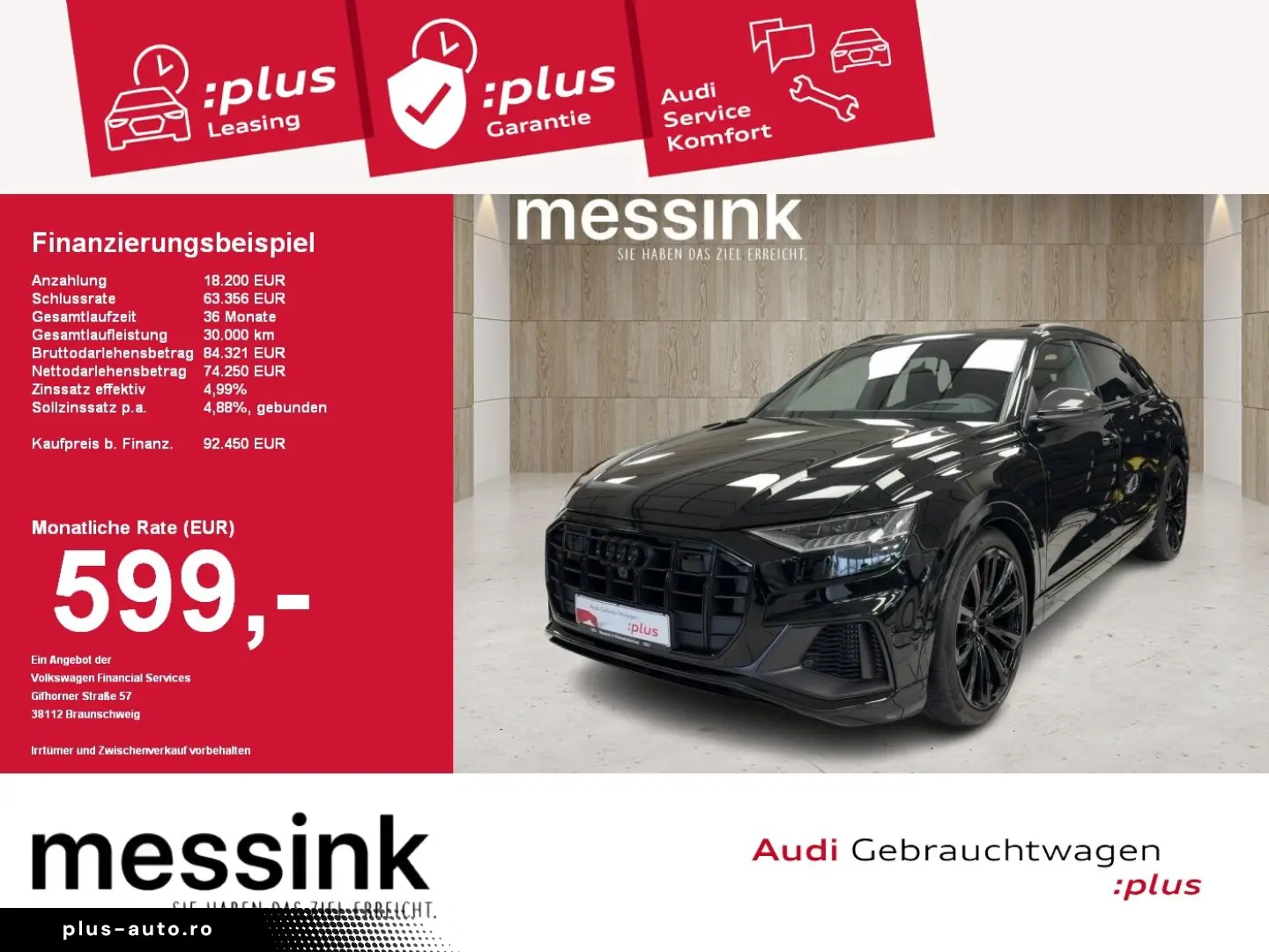 AUDI SQ8 Pano HUD B&O Standheiz. 360  Matrix LED AHK