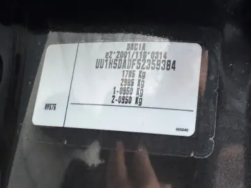 DACIA DUSTER   FAB 02.2015   1.5 DIESEL 110CP