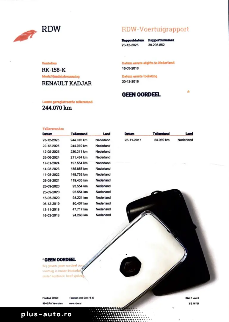 Renault Kadjar 1.5 dCi 110CP EURO 6   Garantie   Rate