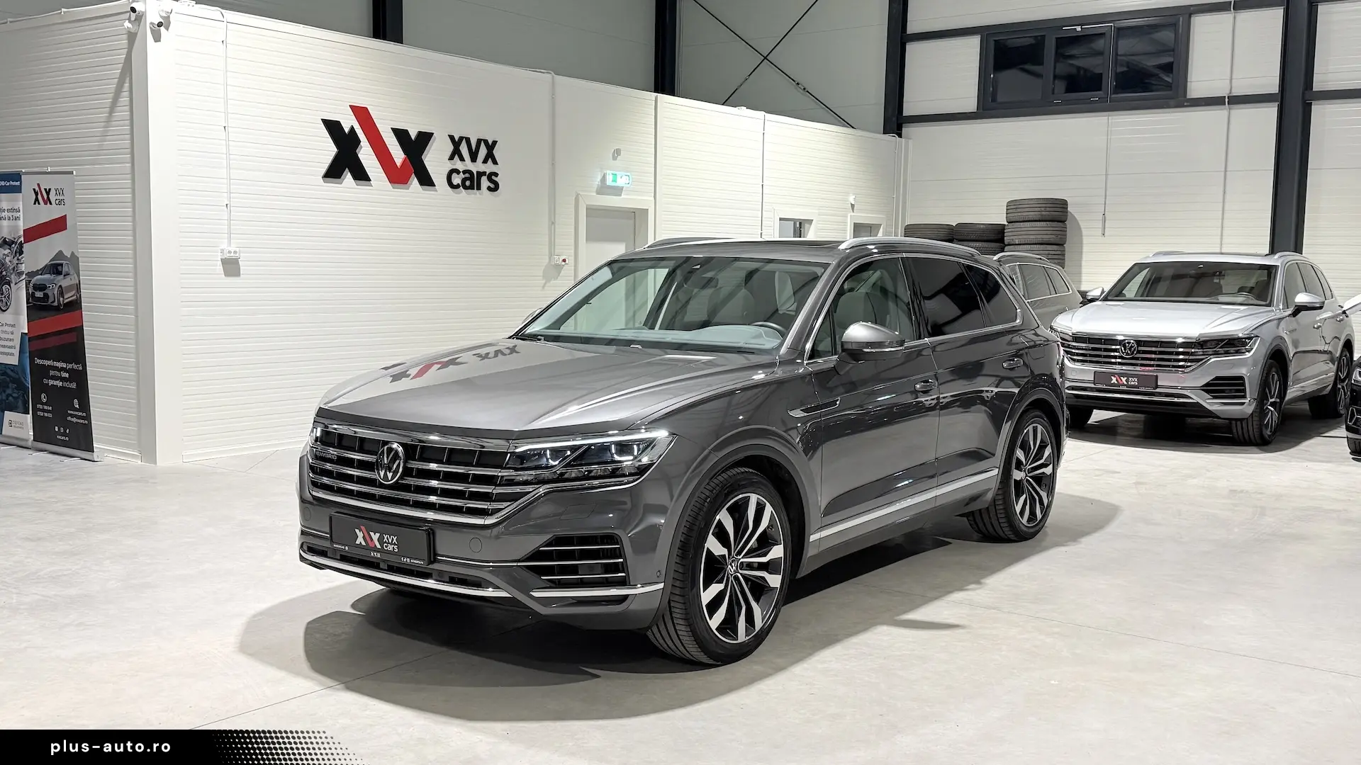 VW Touareg Int. Alb Panoramic IQ Light Masaj Ventilatie
