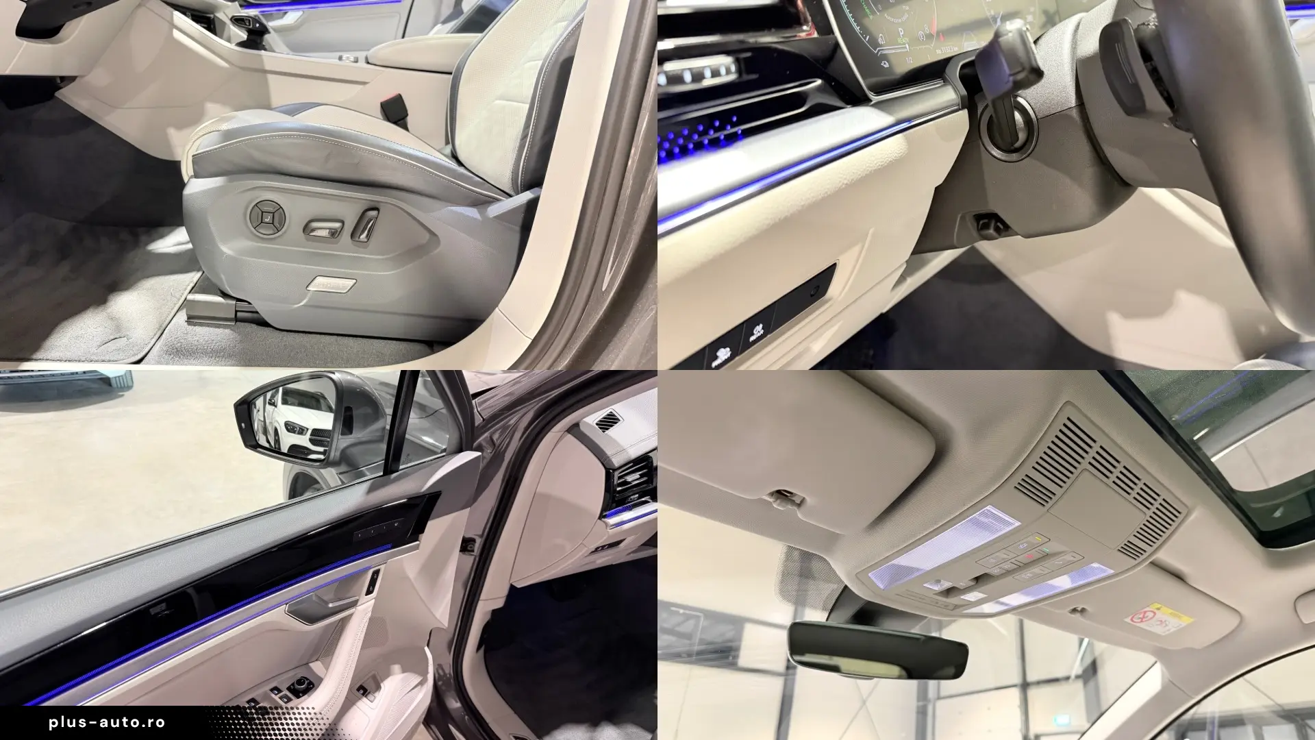 VW Touareg Int. Alb Panoramic IQ Light Masaj Ventilatie