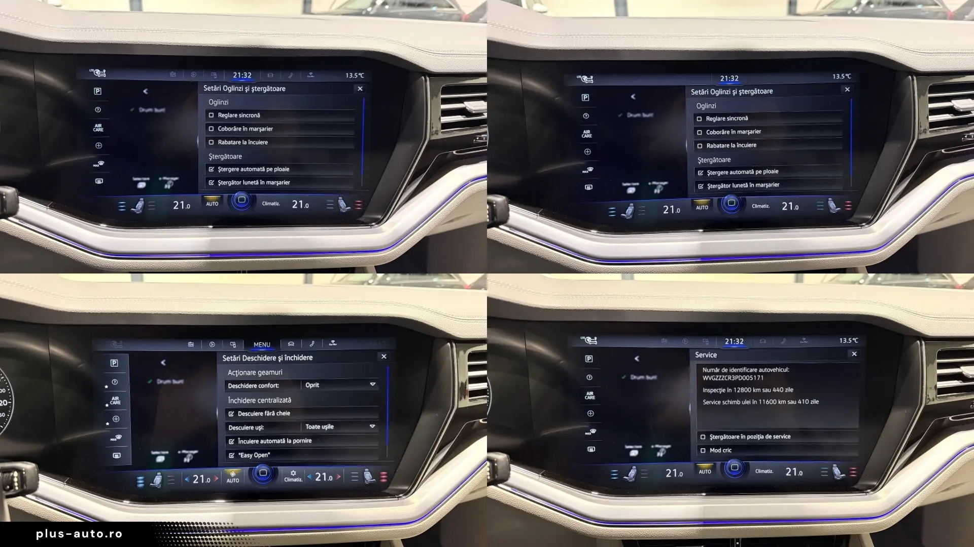 VW Touareg Int. Alb Panoramic IQ Light Masaj Ventilatie