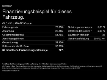 MERCEDES-BENZ GLC 450 d 4M Coupé AMG Pano HUD Burm M&hellip;