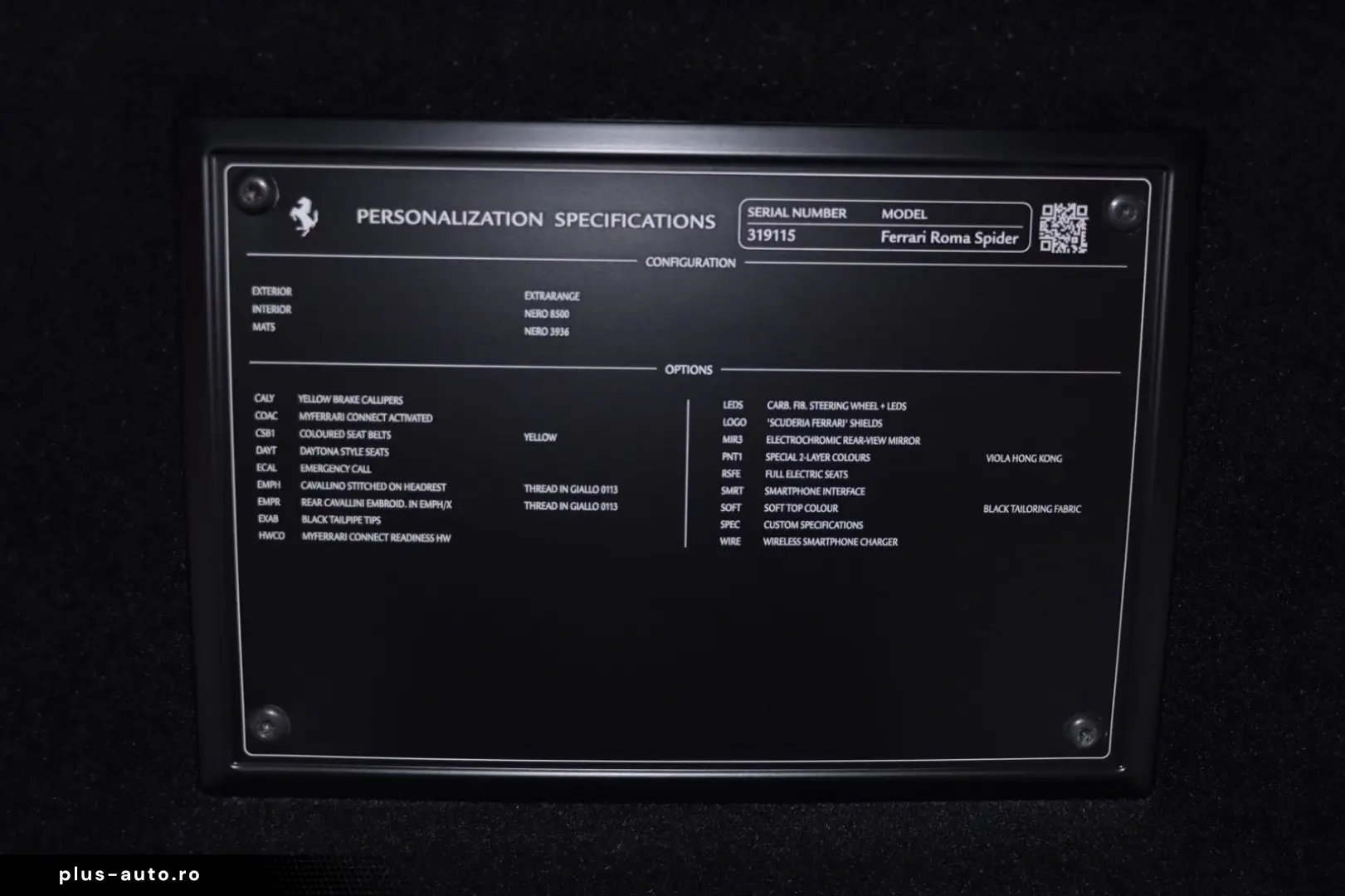 FERRARI Roma Spider Viola Hongkong Giallo Carbon Daytona