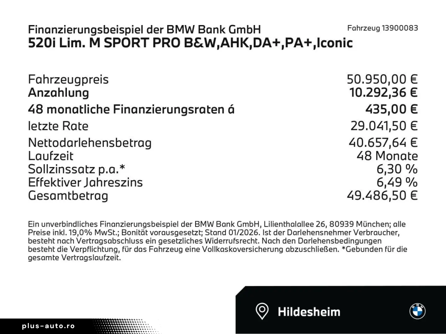 BMW 520i Lim. M SPORT PRO B&W AHK DA  PA  Iconic