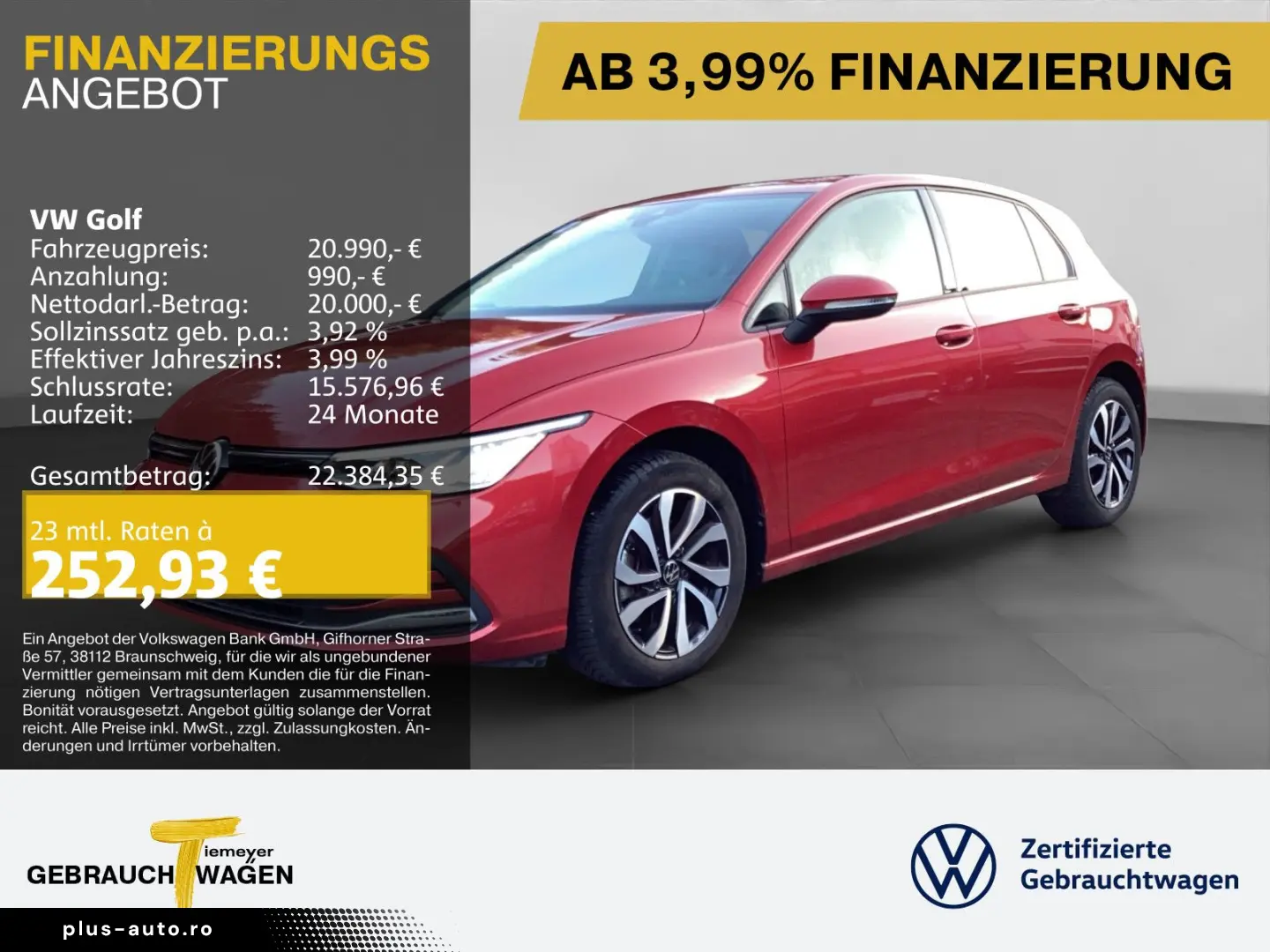 VW Golf 1.0 eTSI DSG ACTIVE LED NAVI ACC PRIVACY KA