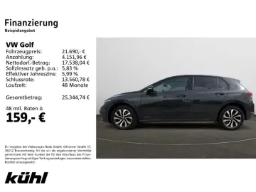 VW Golf VIII 1.0 eTSI DSG Active Navi AHK Pano