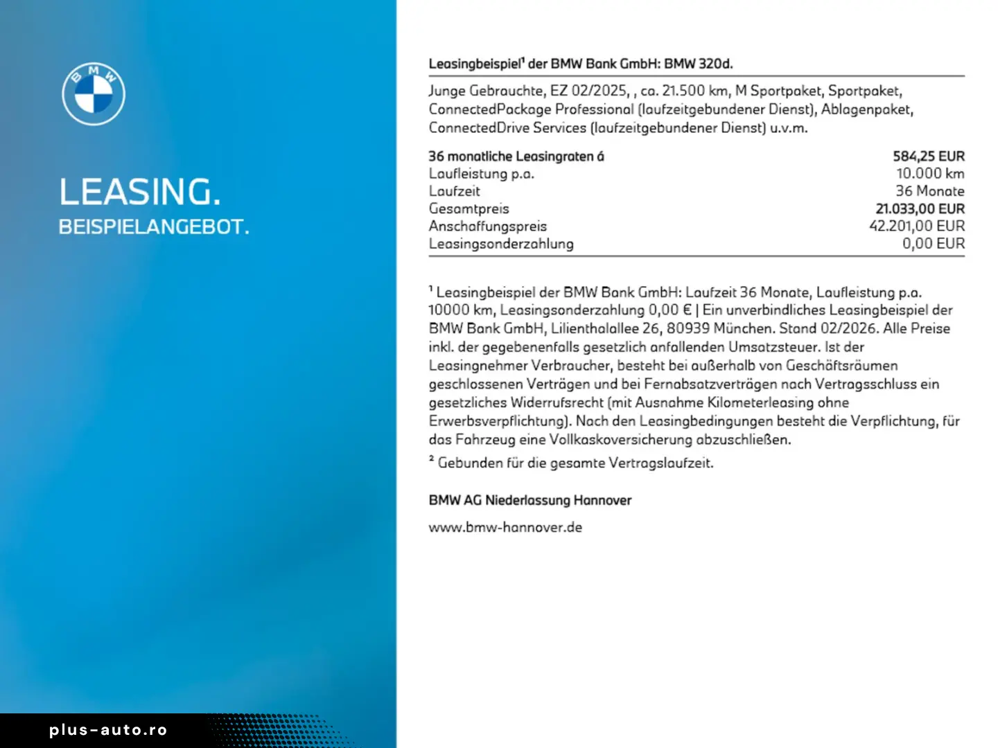 BMW 320d Limousine M Sport Navi Kamera Driv.Assist