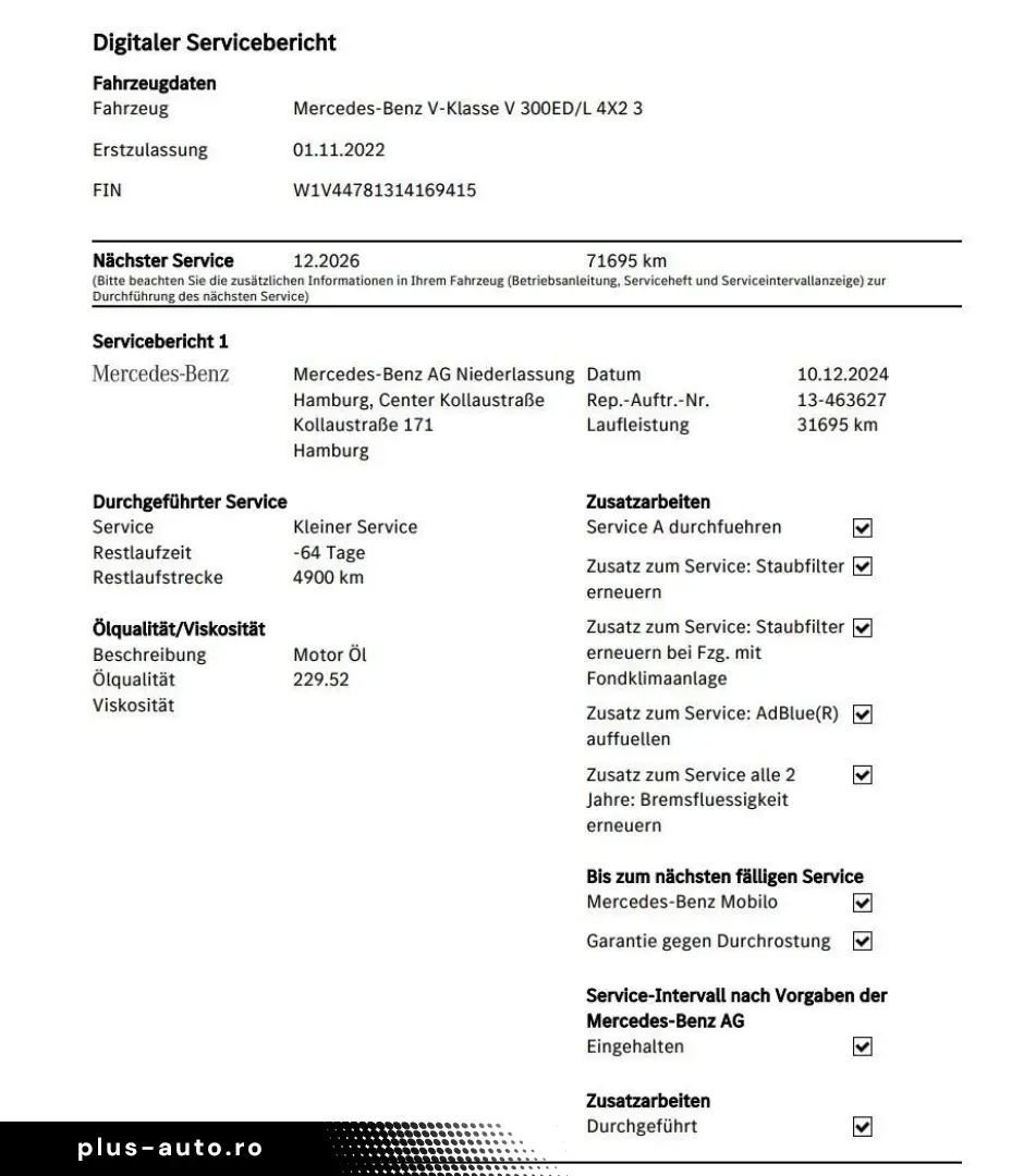 MERCEDES-BENZ V 300 LANG PANO 2xSTÜR LEDER 6EINZELSI&hellip;