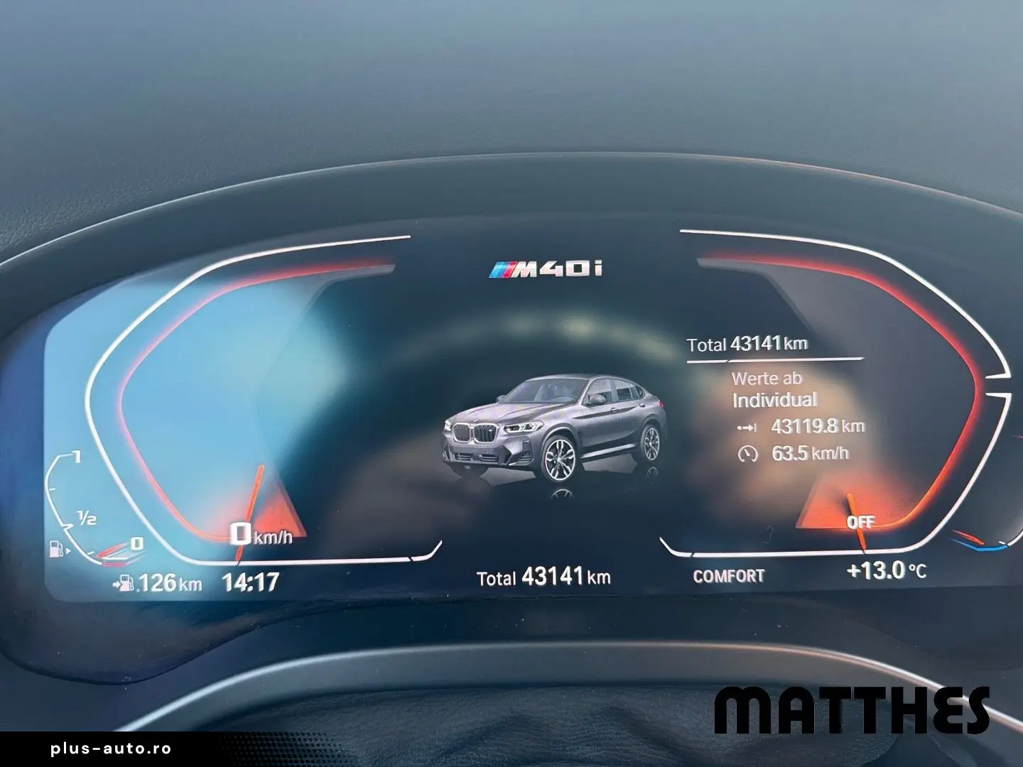 BMW X4 M40i xDrive Innovations-Paket Sonnenschutzver