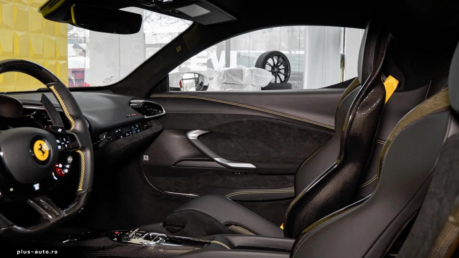 FERRARI 296 GTB  RACING SEAT PASSENGER DISPLAY CARBON