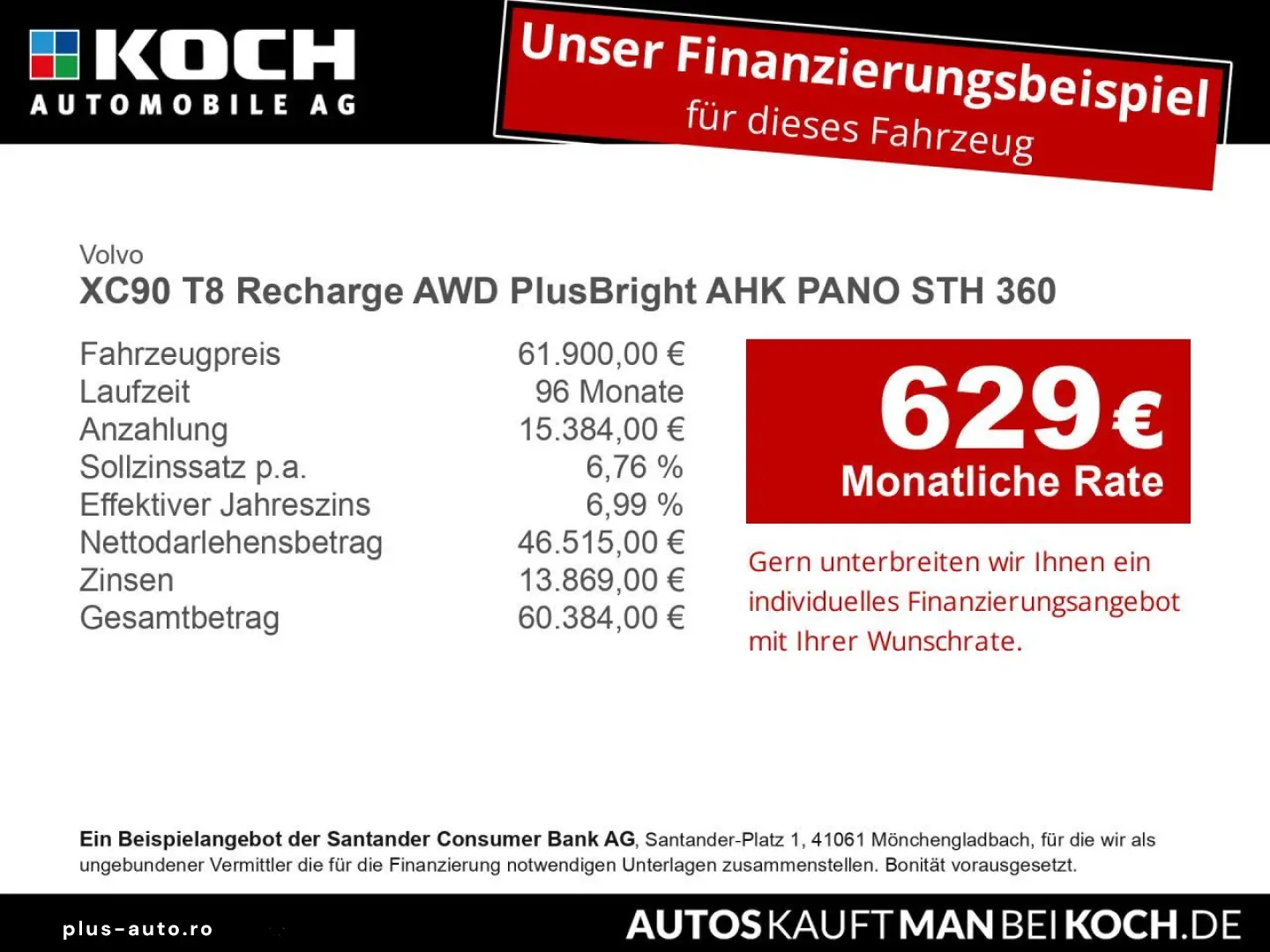 VOLVO XC90 T8 Recharge AWD PlusBright AHK PANO STH 360