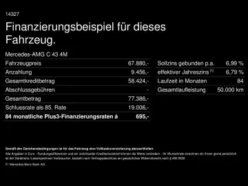 MERCEDES-BENZ C 43 AMG 4M Prem  Night Pano Burm Distr HUD 20