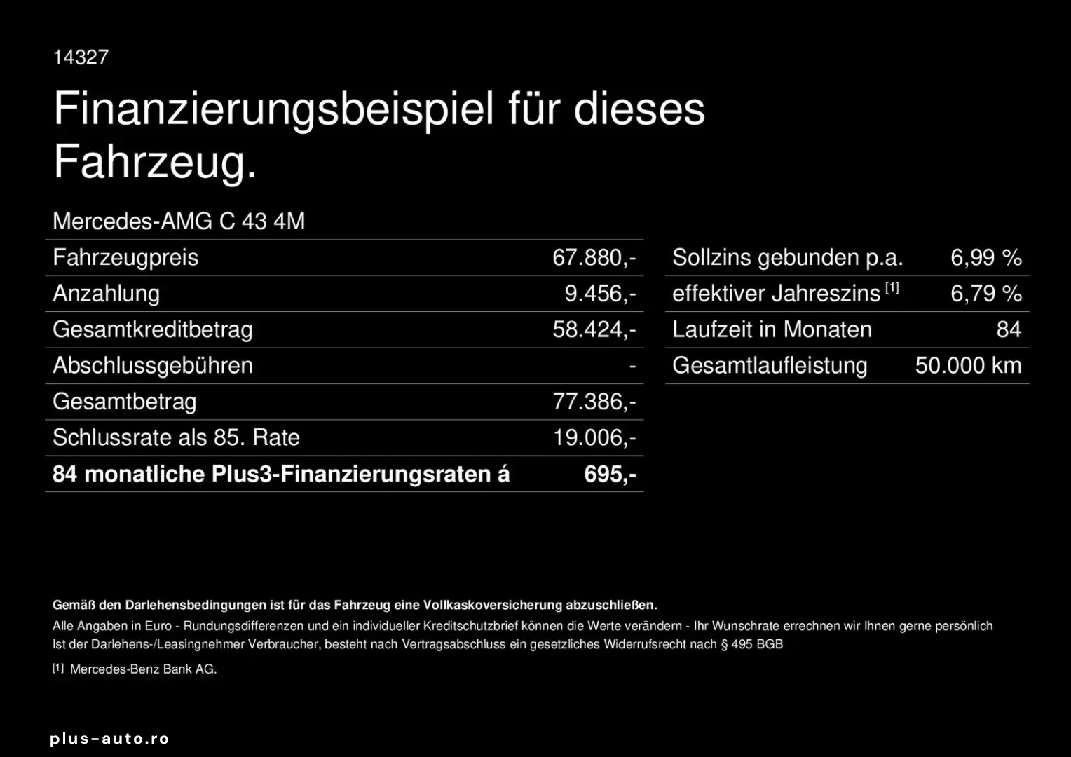 MERCEDES-BENZ C 43 AMG 4M Prem  Night Pano Burm Distr HUD 20