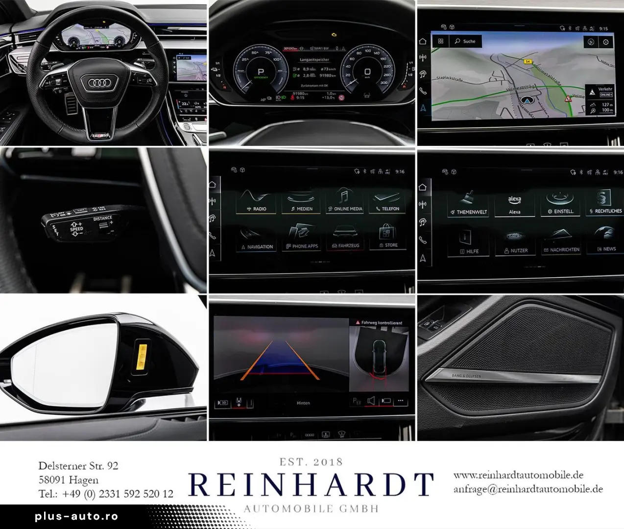 AUDI A8 60TFSie 2x S LINE BLACK ACC HuD PANO 360 RSE