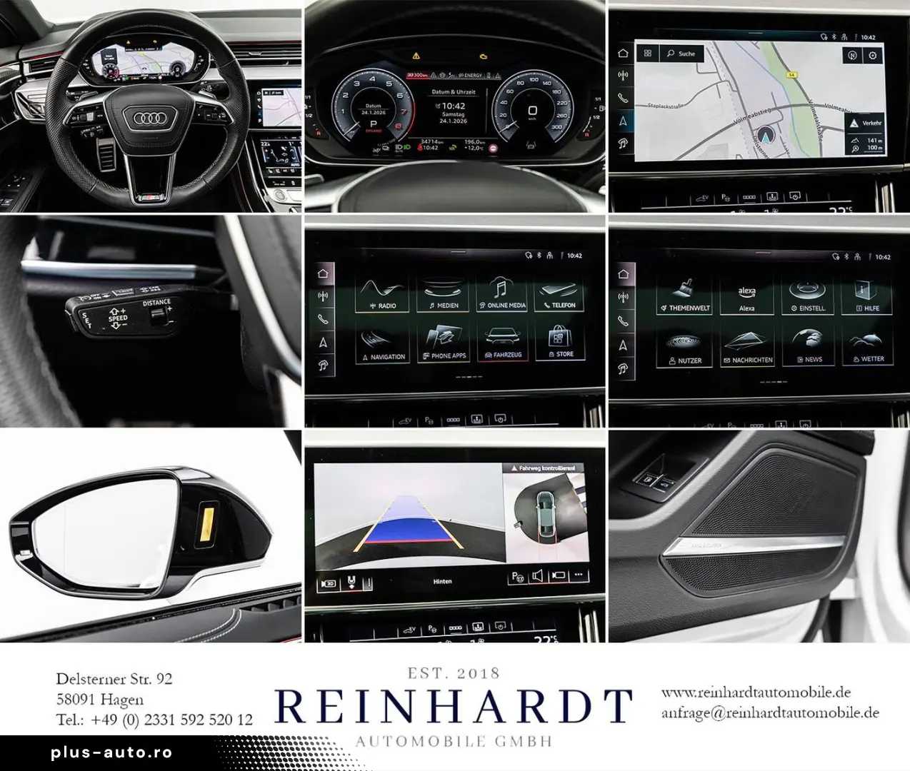 AUDI A8 60TFSie 2x S LINE BLACK ACC HuD PANO 360 RSE