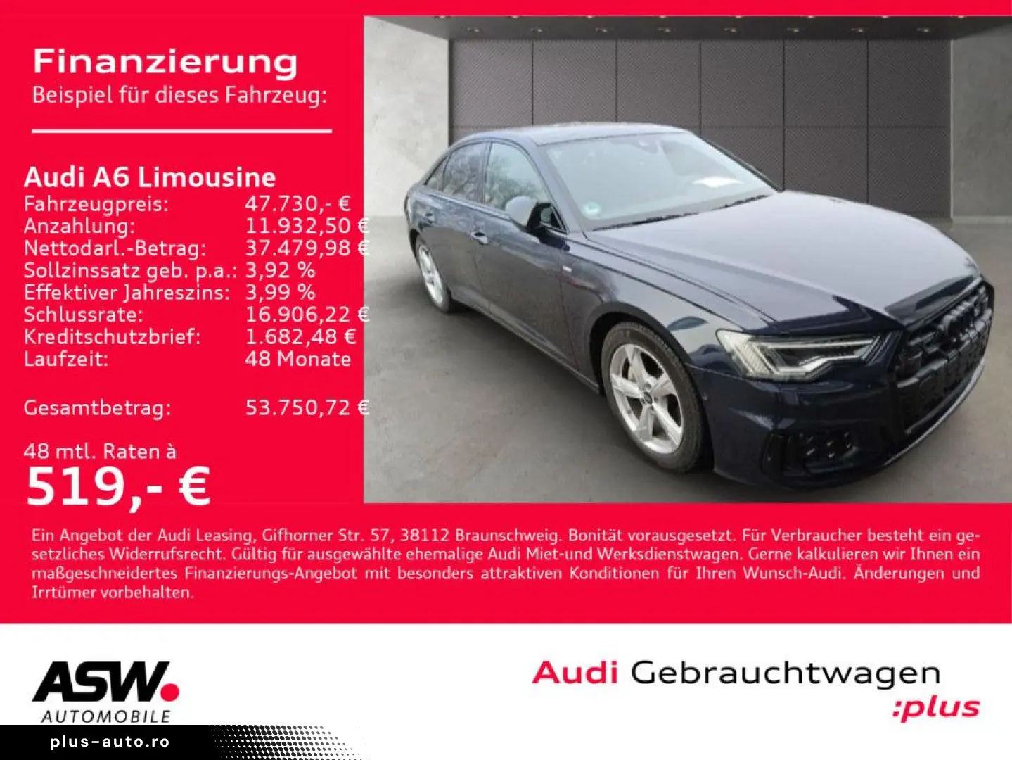 AUDI A6 Limousine S line 45 TFSI NAVI MATRIX PANO VC