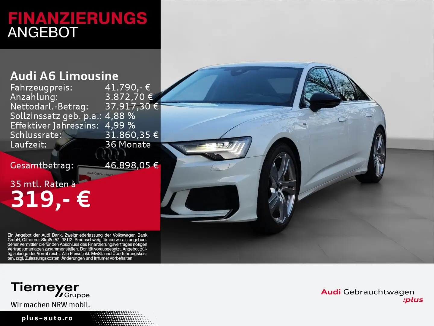 AUDI A6 Limousine 45 TFSI Q S LINE LM20 HD-MATRIX HuD