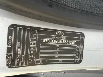 Ford Focus 1.6 TDCI Euro 5   Garantie   Rate