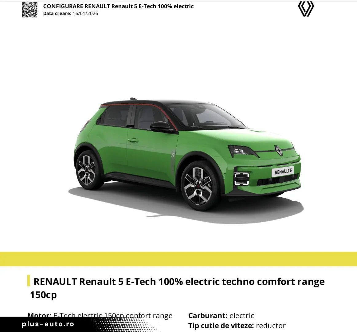 Renault R 5 E-Tech 52 kWh Techno 2025