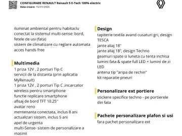 Renault R 5 E-Tech 52 kWh Techno 2025