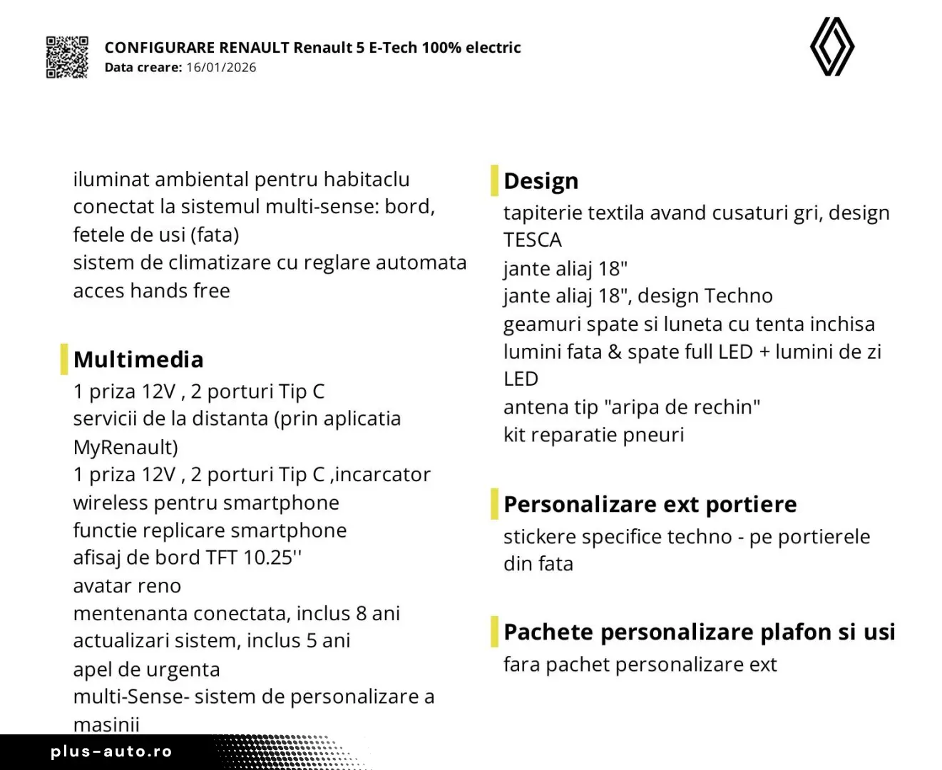 Renault R 5 E-Tech 52 kWh Techno 2025