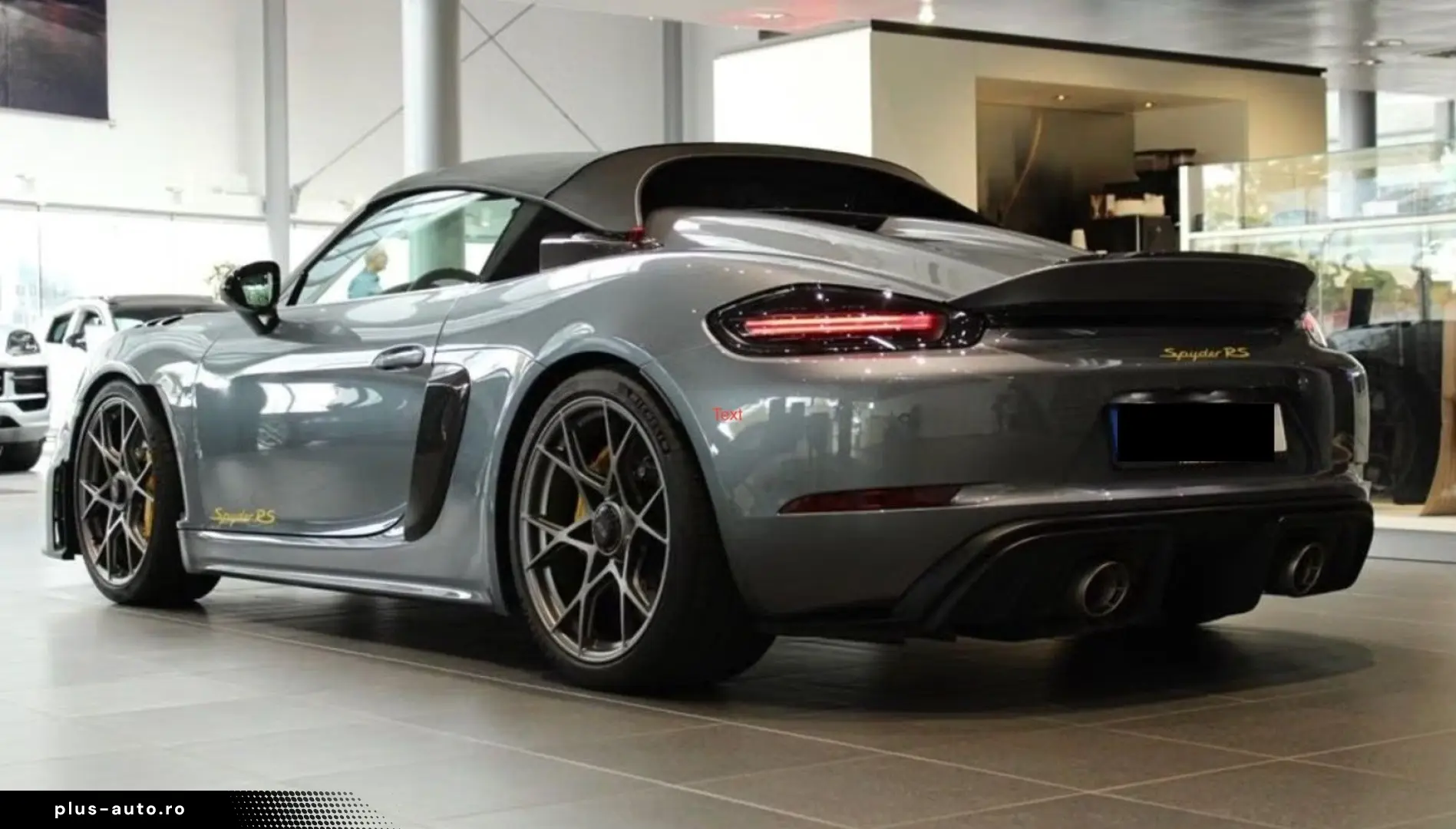 PORSCHE 718 Boxster Spyder RS Weissach