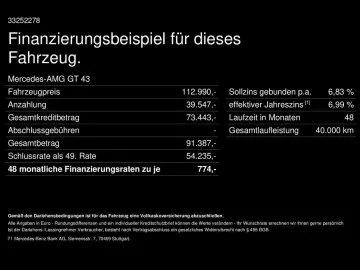 MERCEDES-BENZ GT 43 AMG Premium-Plus Digital-Light Burmester