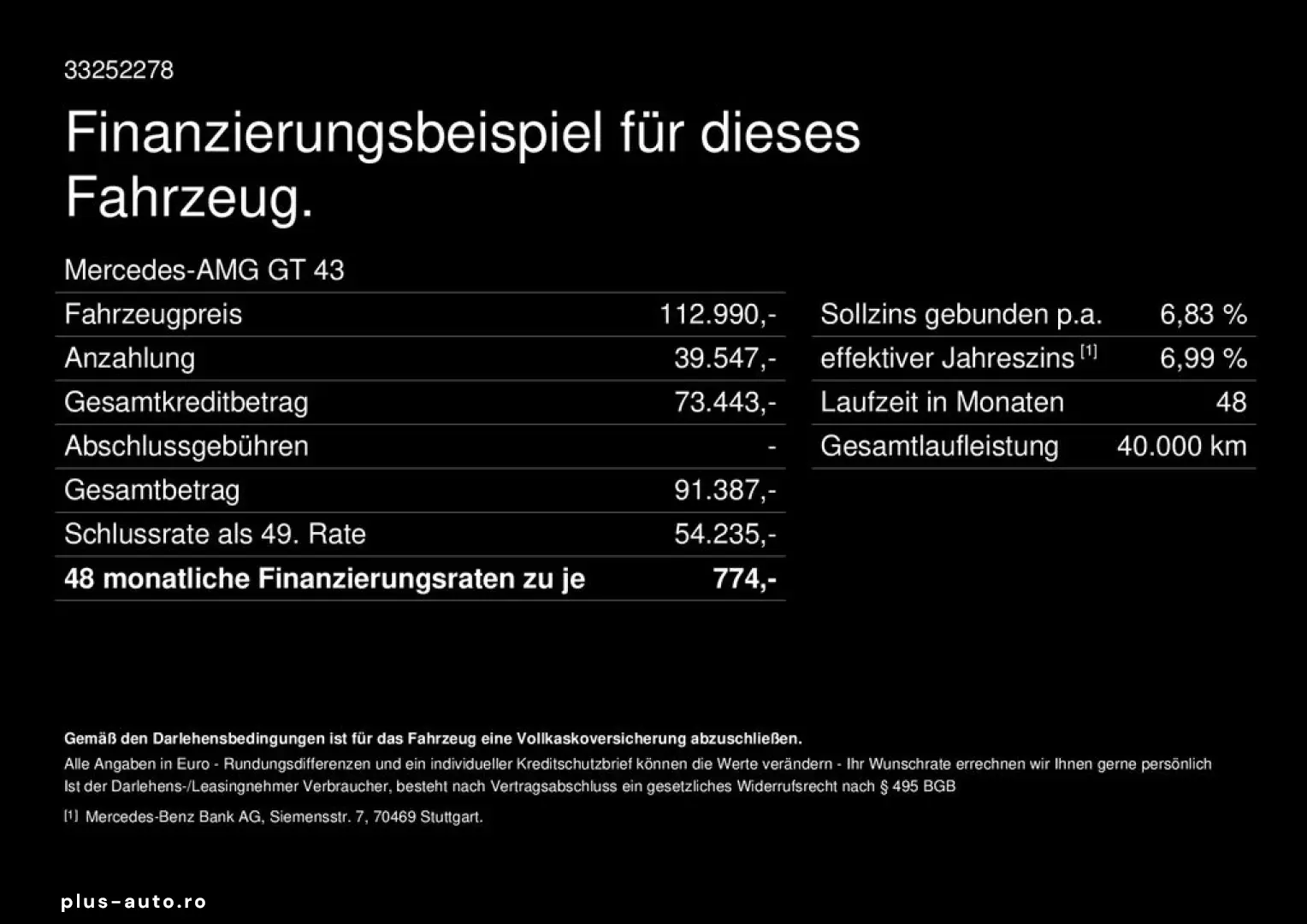 MERCEDES-BENZ GT 43 AMG Premium-Plus Digital-Light Burmester
