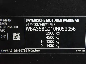 BMW X3 XDRIVE 20D M-SPORTPAKET AUS 1 HAND UNFALLFREI