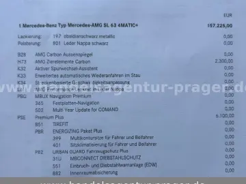 MERCEDES-BENZ SL 63 AMG 4M Keramik HUD ACC Carbon NP225K