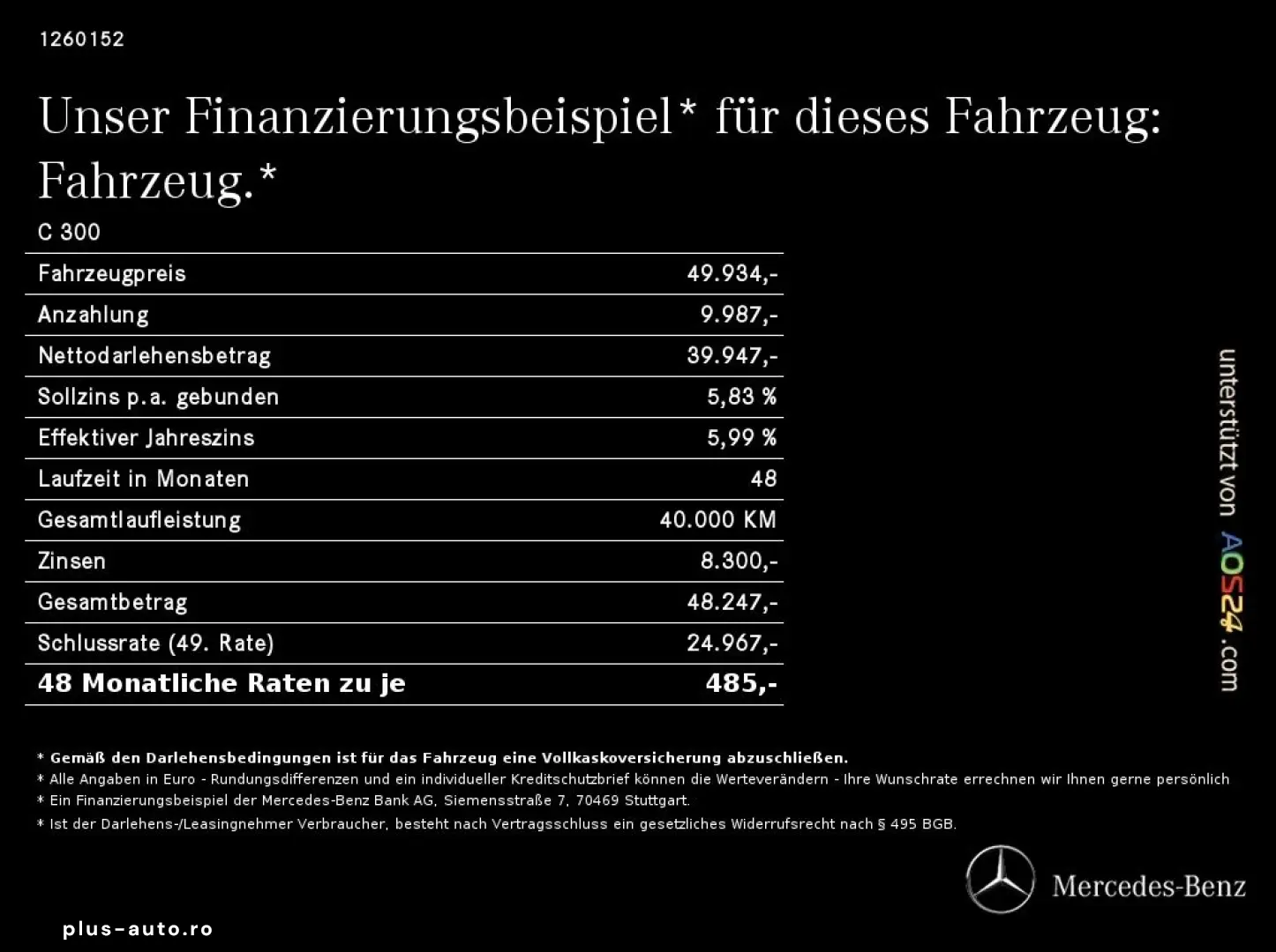 MERCEDES-BENZ C 300 AMG Burm. DISTR. 360 Kam AHK Memory HuD