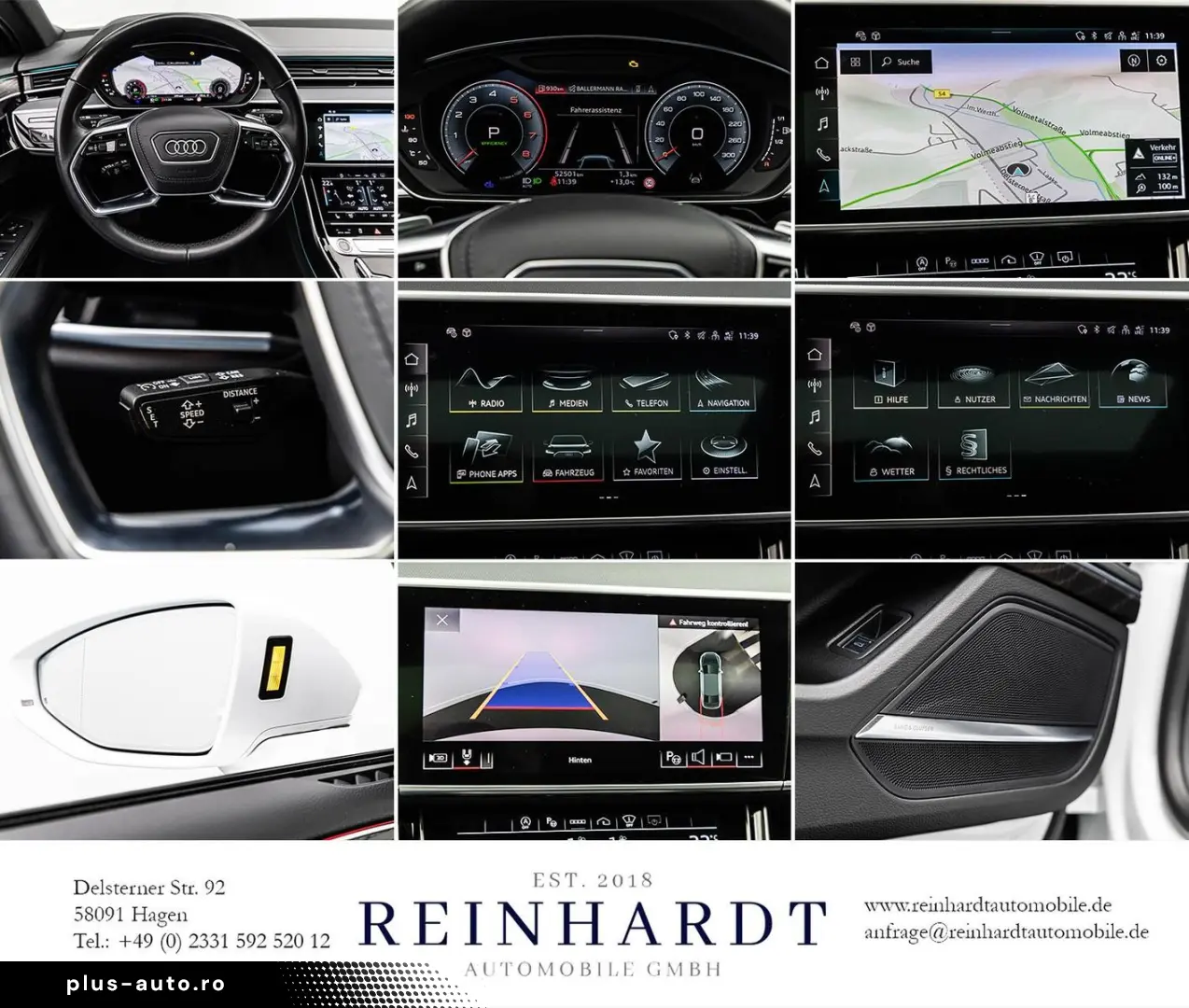 AUDI A8 55TFSi S LINE BLACK MATRIX ACC HuD PANO 360