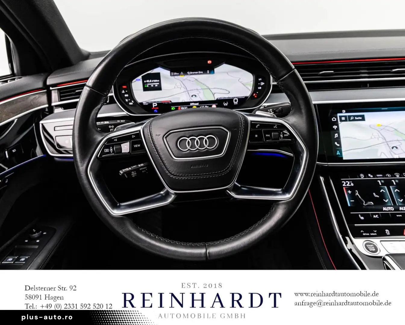 AUDI A8 55TFSi S LINE BLACK MATRIX ACC HuD PANO 360