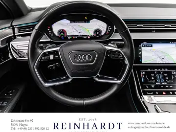 AUDI A8 55TFSi S LINE BLACK MATRIX ACC HuD PANO 360