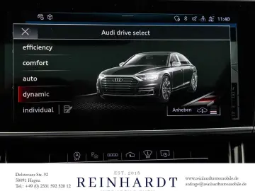 AUDI A8 55TFSi S LINE BLACK MATRIX ACC HuD PANO 360