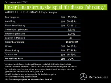 MERCEDES-BENZ AMG GT 63 S E PERFORMANCE kupfer magno&hellip;