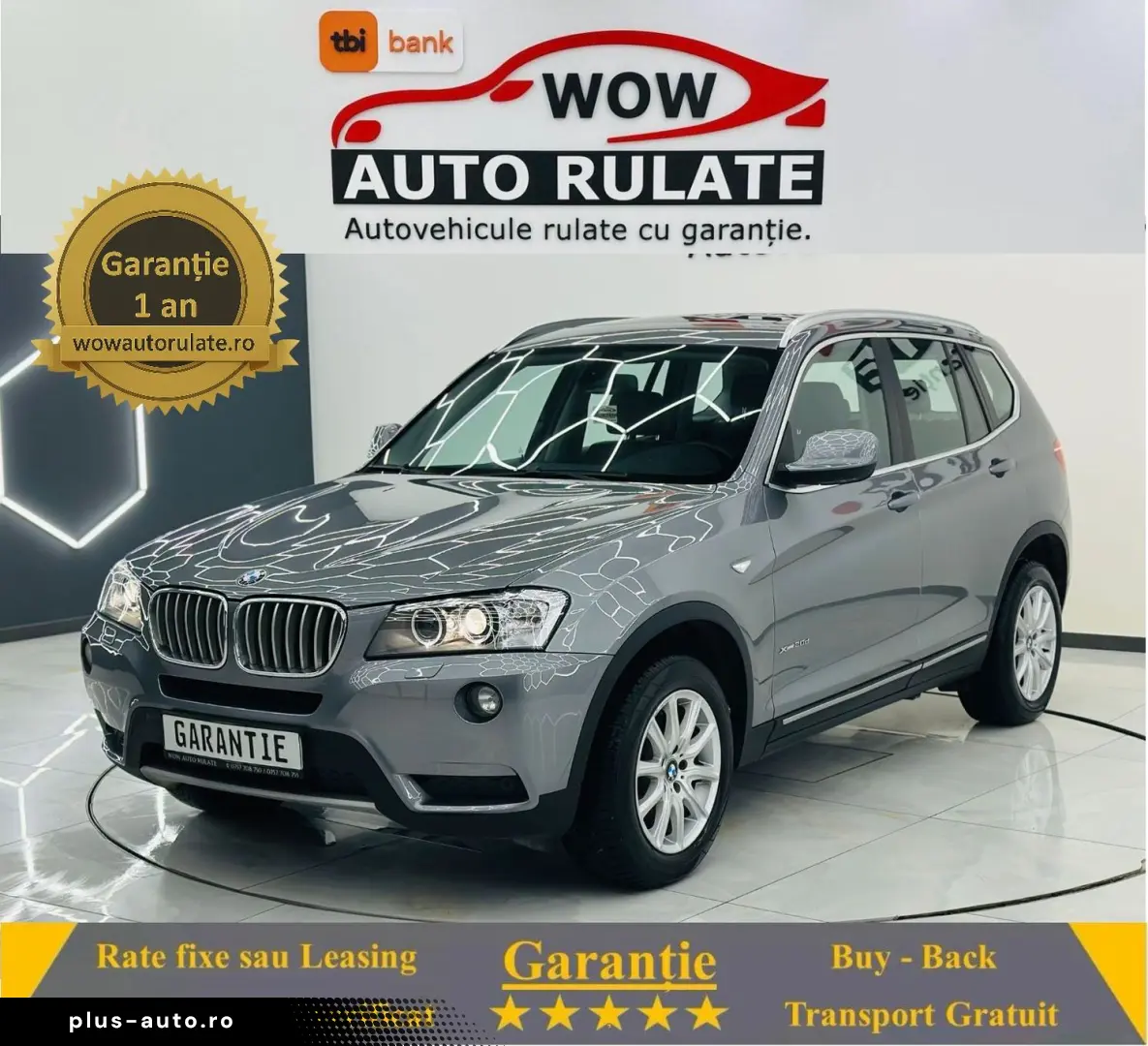 BMW X3 2012 2.0D E5 4x4 Garantie 12 Luni Rate Avans 0 Doar C
