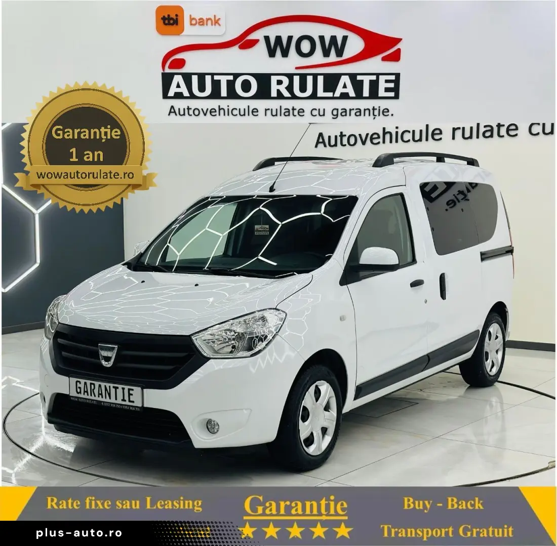 DACIA DOKKER 2016 1.6i E6 Garantie 12 Luni Rate Avans 0 Doar