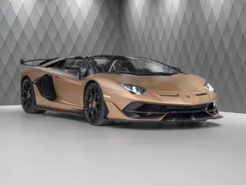 LAMBORGHINI Aventador SVJ Roadster MATT GOLD CARBON WARRANTY