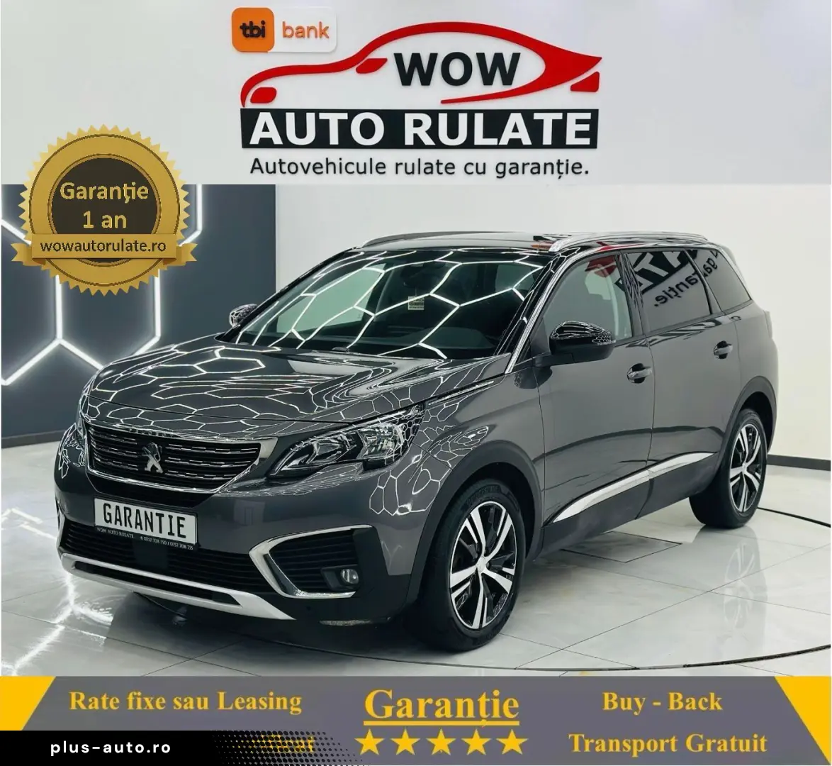PEUGEOT 5008 2019 1.5D E6 7Locuri Garantie 12 Luni Rate Avan