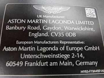 ASTON MARTIN Vantage Roadster F1 Ed. CARBON 360 GARA&hellip;